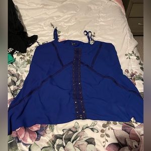 City chic. Size xxl. Royal blue shark hem top